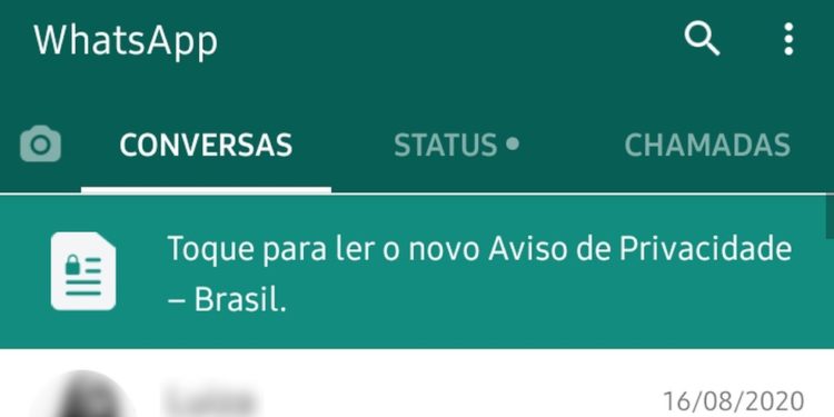 política de privacidade do whatsapp órgãos públicos recomendam adiamento