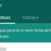 política de privacidade do whatsapp órgãos públicos recomendam adiamento