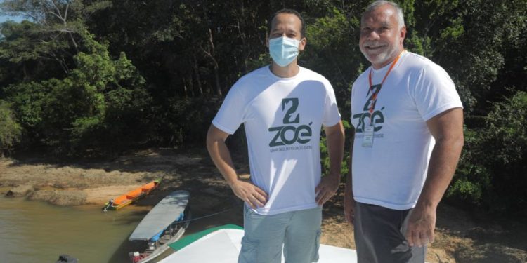 Marcos Menezes voluntário em expedição da ong zoé que leva saúde a comunidades remotas do brasil